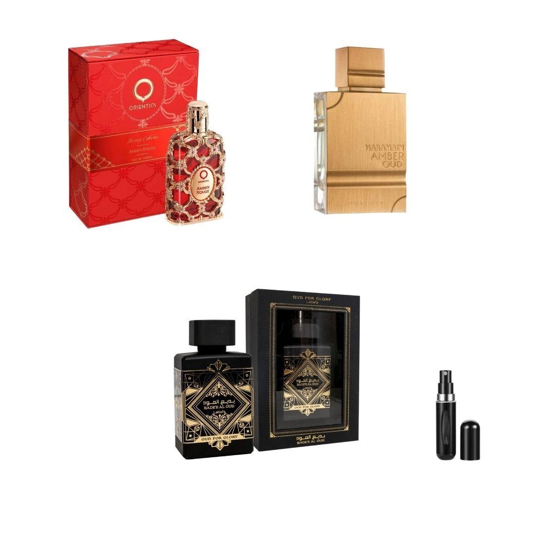 COMBO DE 3 PERFUMES+1PERFUMERO